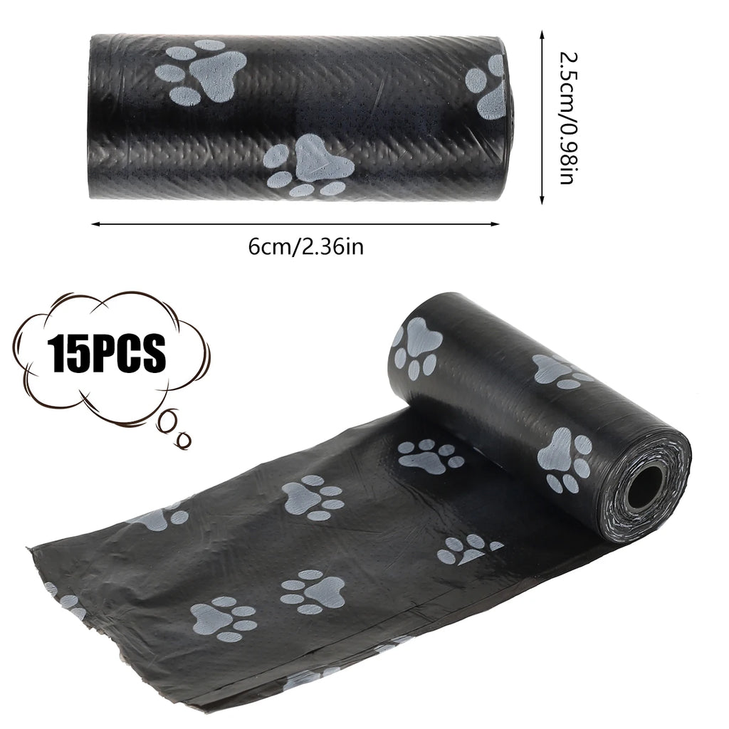 30Roll Dog Poop Bags Disposable Pet Waste Bags Dog Waste Bags Design Pet Poop Clean Pick Up Bone Bag Dispenser Tools