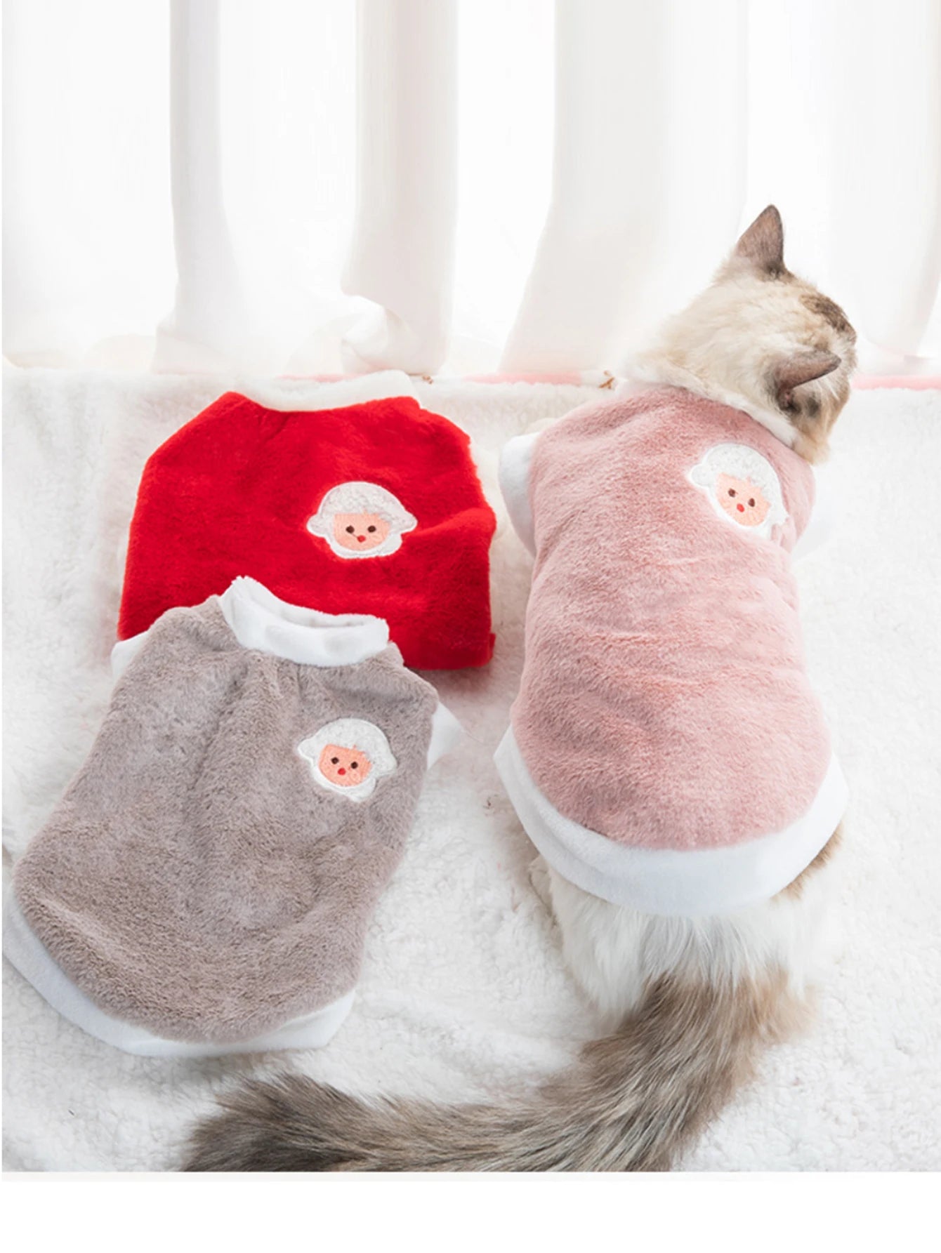Soft Cat Clothes For Small Medium Dog Cats Pets Warm Kittens Clothes for Winter Kitten Small Kitten Stuff Clothing Vests
