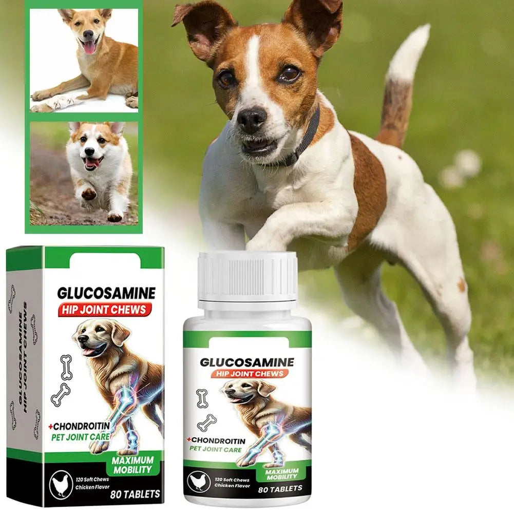 Dog Joint Care Tablets Pet Joint Support Supplement Boost Energy Relieve Pain Protect Cartilage For Senior Dogs Pet Supplies