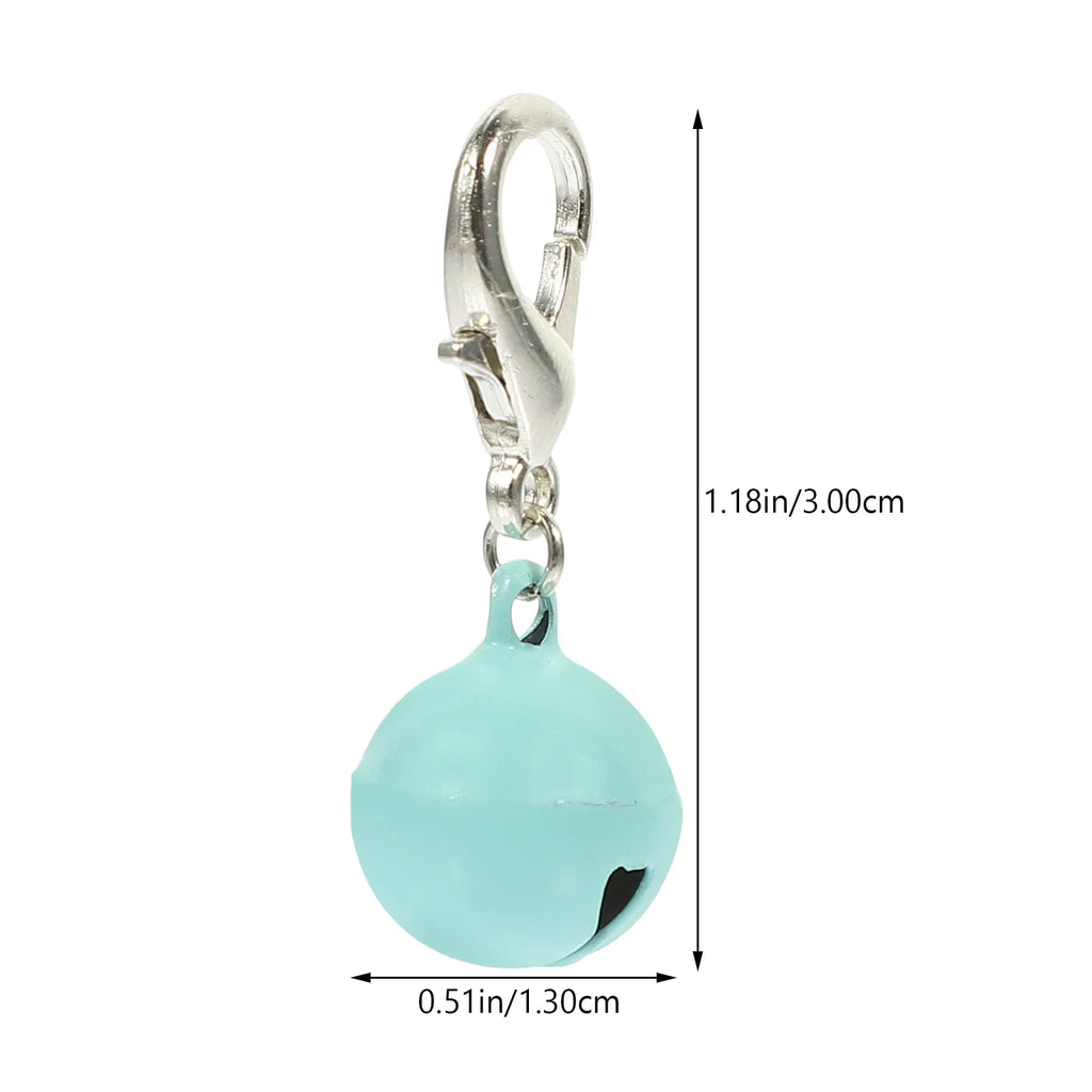 10pcs Cat Dog Collar Bells Decorative Metal Pet Collar Bells For Kitten Puppy Wear-Resistant Holiday Hanging Diy Pet Supply