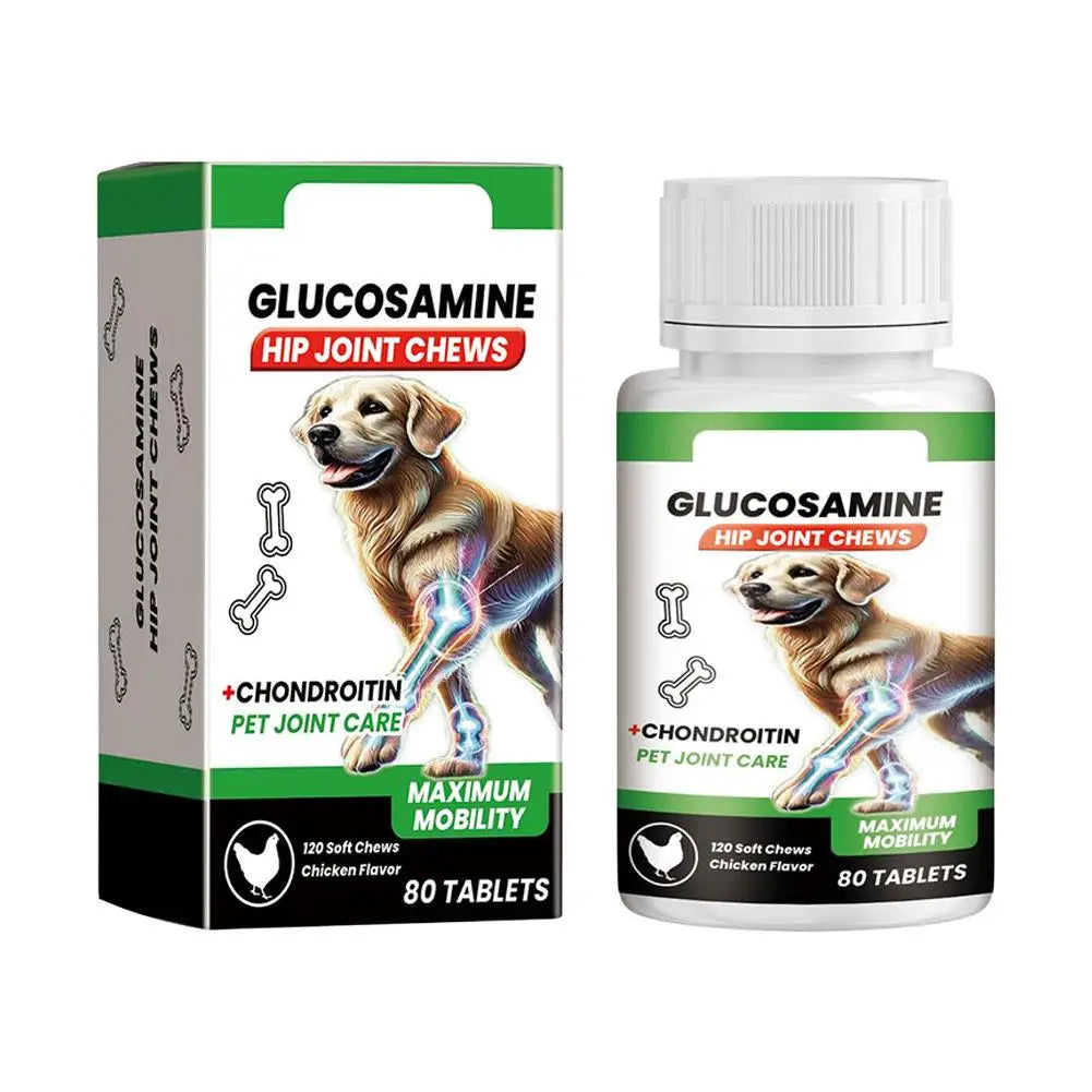 Dog Joint Care Tablets Pet Joint Support Supplement Boost Energy Relieve Pain Protect Cartilage For Senior Dogs Pet Supplies